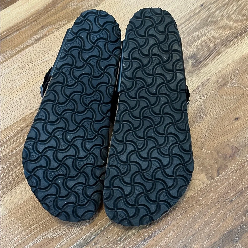 Birkenstock Sz 41 Metallic Gray Thong Sandals - Picture 5 of 6